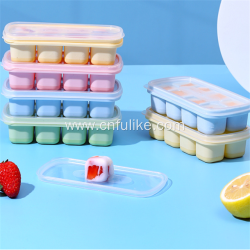 Ice Cube Trays with Lid 8-Ice Cube Tray